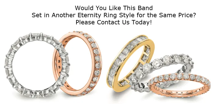 Rings Goldiacom 30 Ct Natural Diamond Womens Eternity Anniversary Wedding Band Ring in 14k White Gold