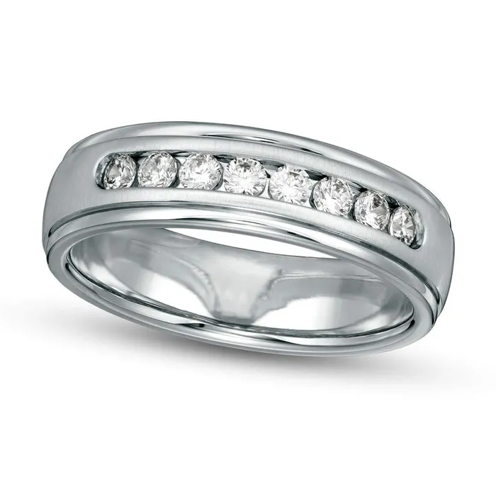 Rings Goldia Mens 050 CT TW Certified LabCreated Diamond Wedding Band in Solid 14K White Gold Size 10 Rings Goldia Mens 050 CT TW Certified LabCreated Diamond Wedding Band in Solid 14K White Gold Size 10