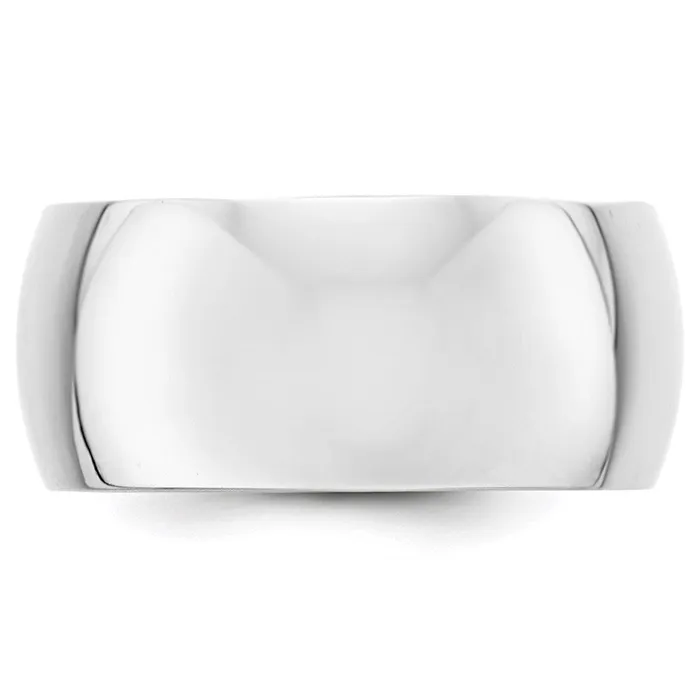 Rings Goldia Solid 10K White Gold 10mm Half Round MensWomens Wedding Band Ring Size 115 Rings Goldia Solid 10K White Gold 10mm Half Round MensWomens Wedding Band Ring Size 115