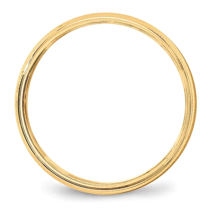 Rings Goldia Solid 10K Yellow Gold 5mm Light Weight Milgrain Half Round MensWomens Wedding Band Ring Size 6 Rings Goldia Solid 10K Yellow Gold 5mm Light Weight Milgrain Half Round MensWomens Wedding Band Ring Size 6