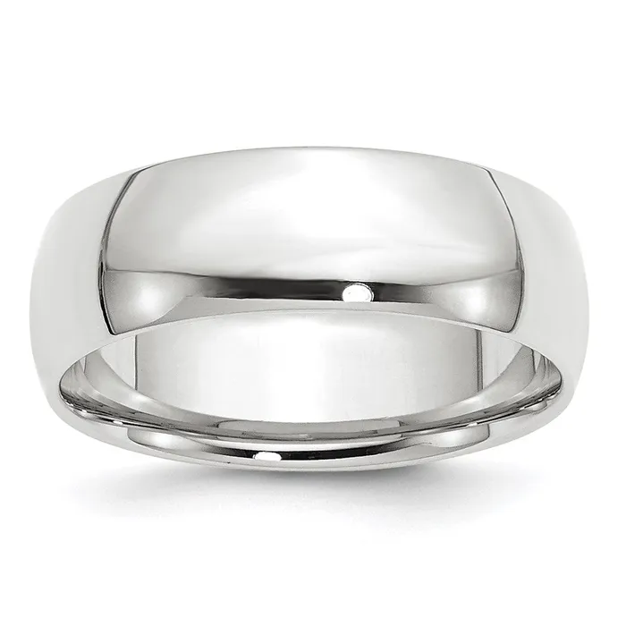 Rings Goldia Solid 14K White Gold 7mm Light Weight Comfort Fit MensWomens Wedding Band Ring Size 12 Rings Goldia Solid 14K White Gold 7mm Light Weight Comfort Fit MensWomens Wedding Band Ring Size 12