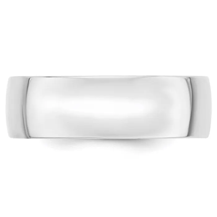 Rings Goldia Solid 14K White Gold 7mm Light Weight Comfort Fit MensWomens Wedding Band Ring Size 12 Rings Goldia Solid 14K White Gold 7mm Light Weight Comfort Fit MensWomens Wedding Band Ring Size 12