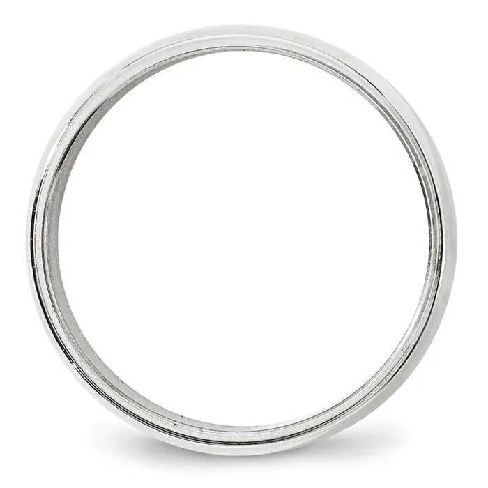 Rings Goldia Solid 14K White Gold 8mm Milgrain Half Round MensWomens Wedding Band Ring Size 7 Rings Goldia Solid 14K White Gold 8mm Milgrain Half Round MensWomens Wedding Band Ring Size 7