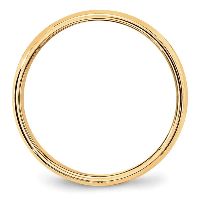 Rings Goldia Solid 14K Yellow Gold 6mm Light Weight Milgrain Half Round MensWomens Wedding Band Ring Size 7 Rings Goldia Solid 14K Yellow Gold 6mm Light Weight Milgrain Half Round MensWomens Wedding Band Ring Size 7