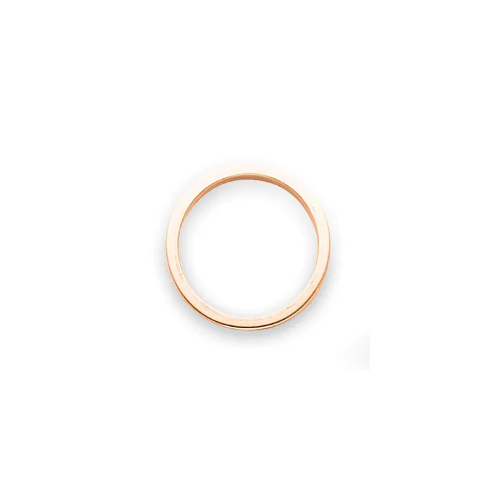Rings Goldia Solid 18K Rose Gold 3mm Tapered Polished MensWomens Wedding Band Ring Size 6 Rings Goldia Solid 18K Rose Gold 3mm Tapered Polished MensWomens Wedding Band Ring Size 6