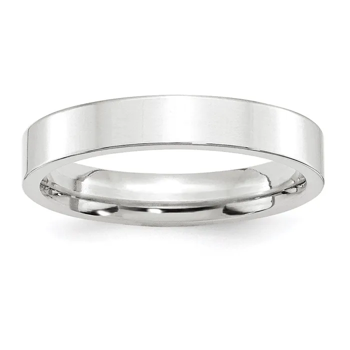 Rings Goldia Solid 18K White Gold 4mm Standard Flat Comfort Fit MensWomens Wedding Band Ring Size 13 Rings Goldia Solid 18K White Gold 4mm Standard Flat Comfort Fit MensWomens Wedding Band Ring Size 13