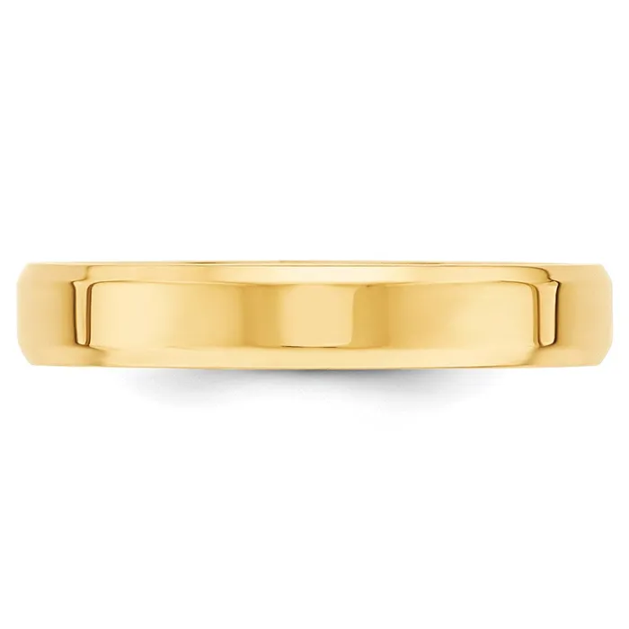 Rings Goldia Solid 18K Yellow Gold 4mm Bevel Edge Comfort Fit MensWomens Wedding Band Ring Size 115 Rings Goldia Solid 18K Yellow Gold 4mm Bevel Edge Comfort Fit MensWomens Wedding Band Ring Size 115