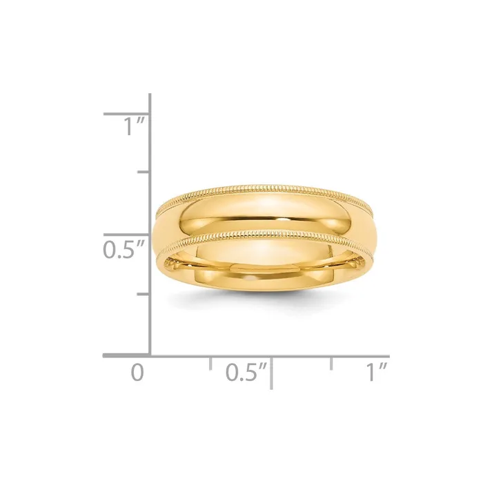 Rings Goldia Solid 18K Yellow Gold 6mm Milgrain Comfort Wedding MensWomens Wedding Band Ring Size 55 Rings Goldia Solid 18K Yellow Gold 6mm Milgrain Comfort Wedding MensWomens Wedding Band Ring Size 55