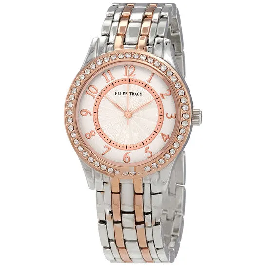 Rings JMS always Original Ellen Tracy Quartz Crystal Twotone Ladies Watch ET5315TTRG Rings JMS always Original Ellen Tracy Quartz Crystal Twotone Ladies Watch ET5315TTRG