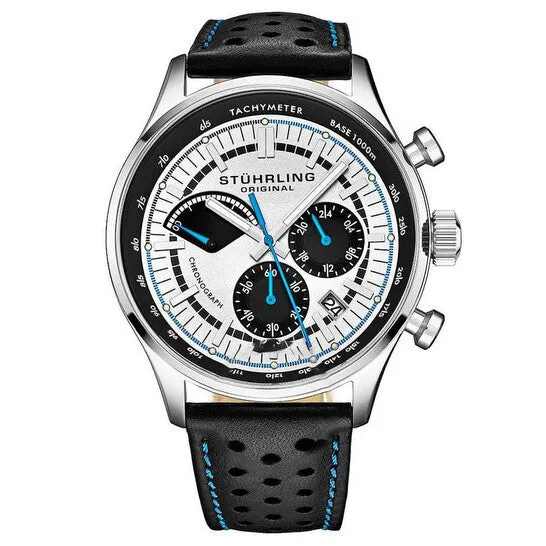 Rings JMS always Original Stuhrling Original Monaco Silvertone Dial Mens Watch M15561 Rings JMS always Original Stuhrling Original Monaco Silvertone Dial Mens Watch M15561