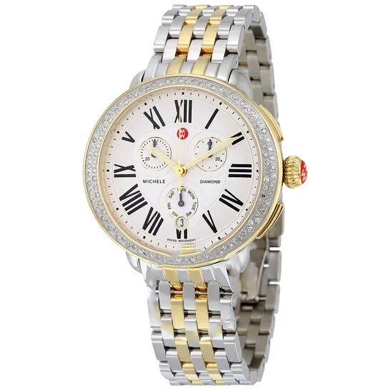 Rings Original Michele Serein Twotone Steel Watch MWW21A000008 JMS always Rings Original Michele Serein Twotone Steel Watch MWW21A000008 JMS always