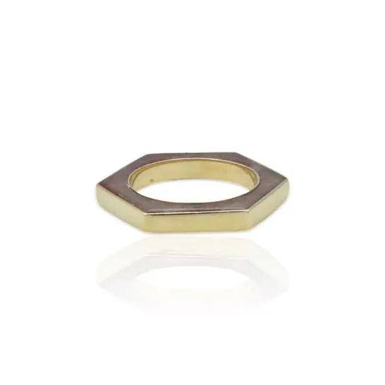 Rings Original Tresorra 18K Yellow Gold Hexagon Strawberry Quartz RingNecklaceRing Size 575Length 16 inches JMS always Rings Original Tresorra 18K Yellow Gold Hexagon Strawberry Quartz RingNecklaceRing Size 575Length 16 inches JMS always