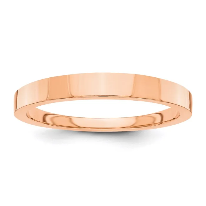 Rings Solid 10K Rose Gold 3mm Tapered Polished MensWomens Wedding Band Ring Size 55 Goldia Rings Solid 10K Rose Gold 3mm Tapered Polished MensWomens Wedding Band Ring Size 55 Goldia