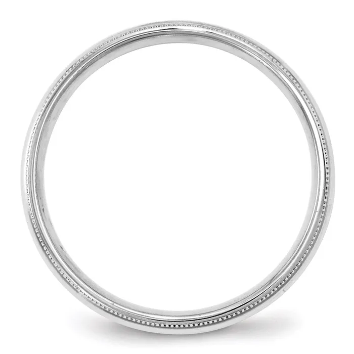 Rings Solid 10K White Gold 4mm Milgrain Comfort Fit MensWomens Wedding Band Ring Size 10 Goldia Rings Solid 10K White Gold 4mm Milgrain Comfort Fit MensWomens Wedding Band Ring Size 10 Goldia