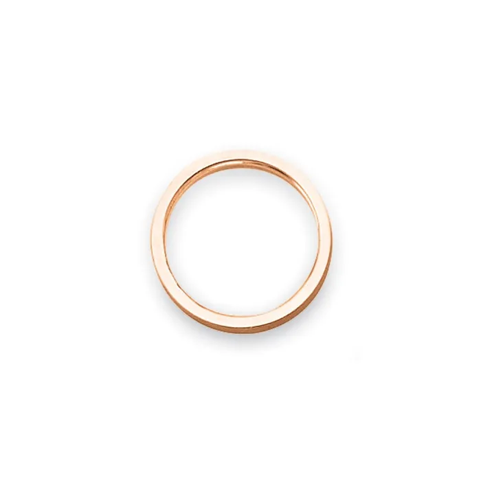 Rings Solid 18K Rose Gold 2mm Flat Satin MensWomens Wedding Band Ring Size 4 Goldia Rings Solid 18K Rose Gold 2mm Flat Satin MensWomens Wedding Band Ring Size 4 Goldia