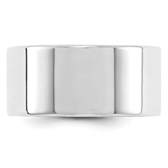 Rings Solid 18K White Gold 10mm Light Weight Flat MensWomens Wedding Band Ring Size 55 Goldia Rings Solid 18K White Gold 10mm Light Weight Flat MensWomens Wedding Band Ring Size 55 Goldia