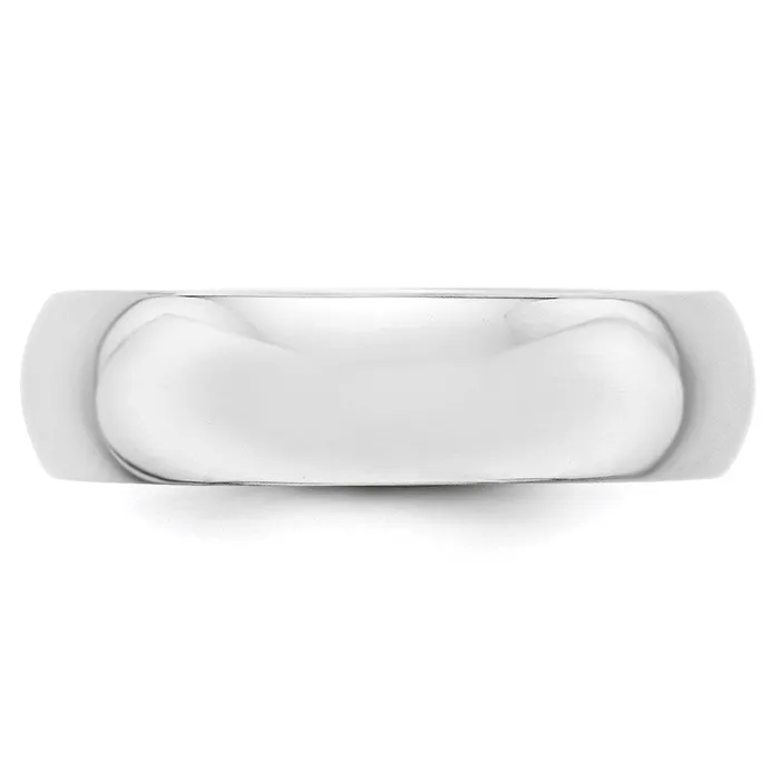 Solid 10K White Gold 6mm Half Round MensWomens Wedding Band Ring Size 135 Goldia Rings Solid 10K White Gold 6mm Half Round MensWomens Wedding Band Ring Size 135 Goldia Rings