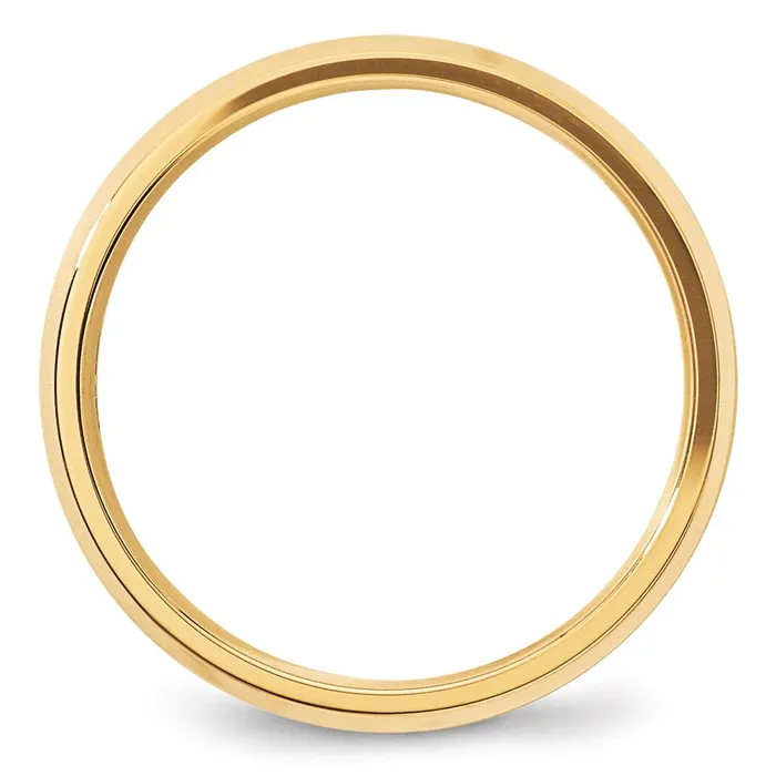Solid 10K Yellow Gold 5mm Bevel Edge Comfort Fit MensWomens Wedding Band Ring Size 65 Goldia Rings Solid 10K Yellow Gold 5mm Bevel Edge Comfort Fit MensWomens Wedding Band Ring Size 65 Goldia Rings