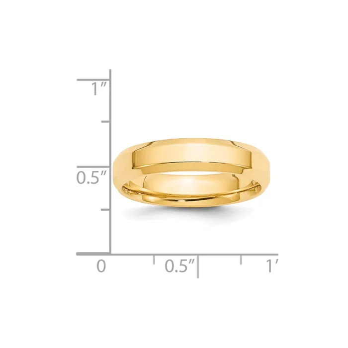Solid 10K Yellow Gold 5mm Bevel Edge Comfort Fit MensWomens Wedding Band Ring Size 65 Goldia Rings Solid 10K Yellow Gold 5mm Bevel Edge Comfort Fit MensWomens Wedding Band Ring Size 65 Goldia Rings