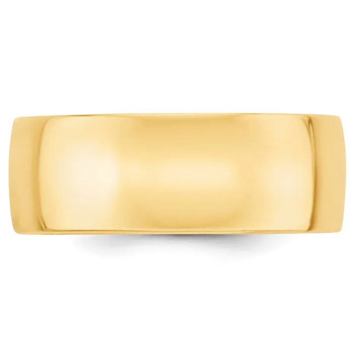 Solid 10K Yellow Gold 8mm Light Weight Comfort Fit MensWomens Wedding Band Ring Size 12 Goldia Rings Solid 10K Yellow Gold 8mm Light Weight Comfort Fit MensWomens Wedding Band Ring Size 12 Goldia Rings