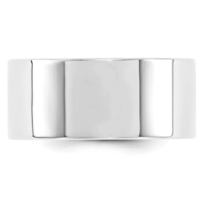 Solid 14K White Gold 10mm Standard Flat Comfort Fit MensWomens Wedding Band Ring Size 9 Goldia Rings Solid 14K White Gold 10mm Standard Flat Comfort Fit MensWomens Wedding Band Ring Size 9 Goldia Rings