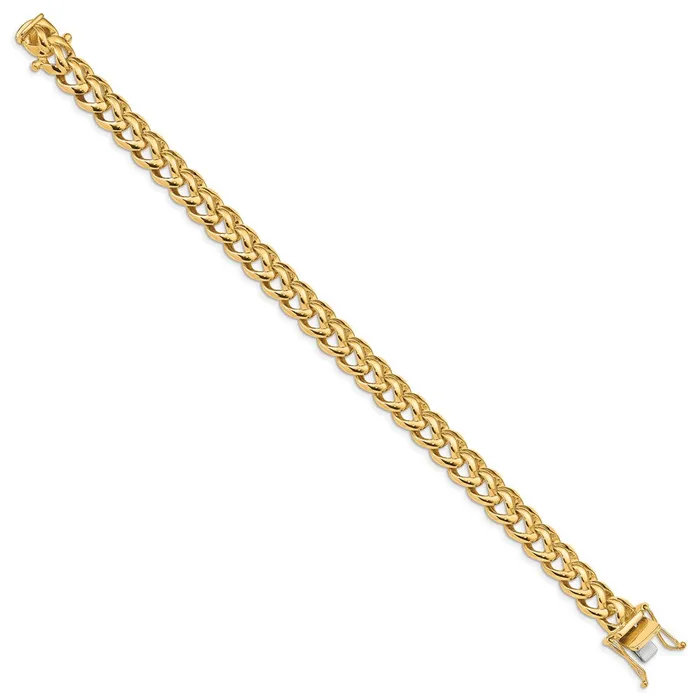 Solid 14K Yellow Gold 8 inch 86mm Hand Polished Fancy Link with Box Catch Clasp Bracelet MDS Bracelets Solid 14K Yellow Gold 8 inch 86mm Hand Polished Fancy Link with Box Catch Clasp Bracelet MDS Bracelets