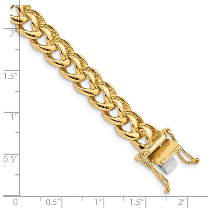 Solid 14K Yellow Gold 8 inch 86mm Hand Polished Fancy Link with Box Catch Clasp Bracelet MDS Bracelets Solid 14K Yellow Gold 8 inch 86mm Hand Polished Fancy Link with Box Catch Clasp Bracelet MDS Bracelets