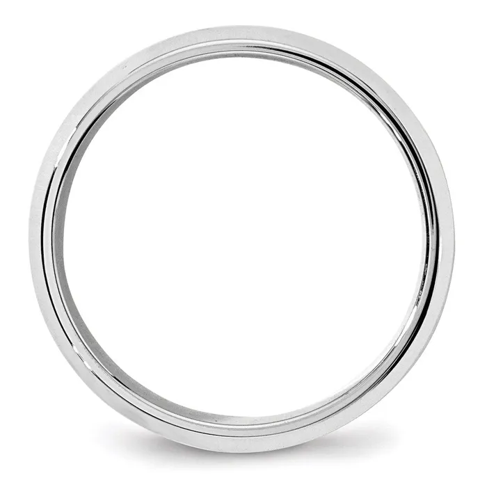 Solid 18K White Gold 7mm Bevel Edge Comfort Fit MensWomens Wedding Band Ring Size 45 Goldia Rings Solid 18K White Gold 7mm Bevel Edge Comfort Fit MensWomens Wedding Band Ring Size 45 Goldia Rings