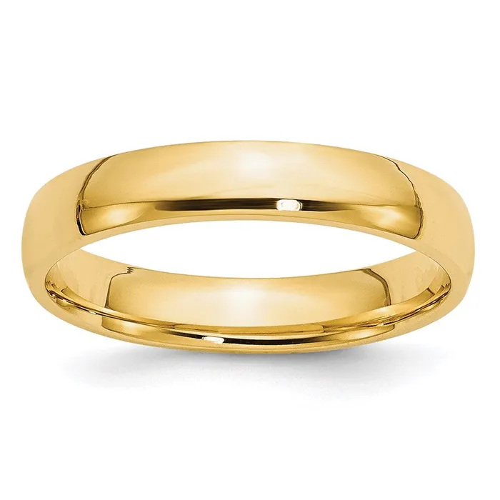 Solid 18K Yellow Gold 4mm Light Weight Comfort Fit MensWomens Wedding Band Ring Size 135 Goldia Rings Solid 18K Yellow Gold 4mm Light Weight Comfort Fit MensWomens Wedding Band Ring Size 135 Goldia Rings