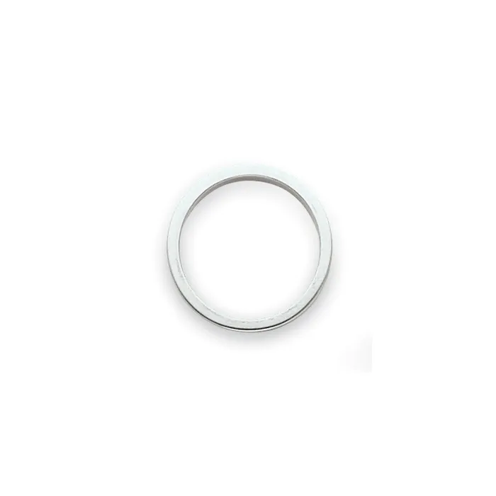 Solid 18K Yellow Gold White Gold 3mm Tapered Polished MensWomens Wedding Band Ring Size 65 Goldia Rings