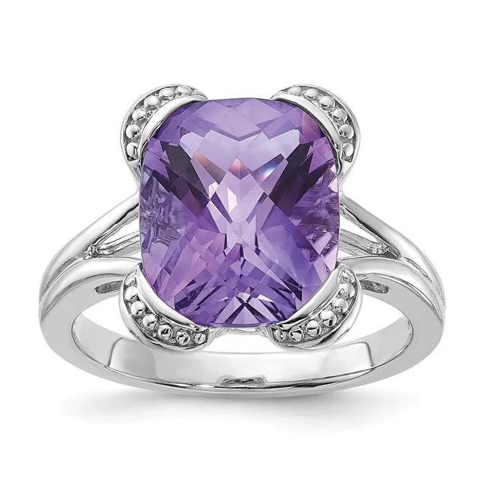 Sterling Silver Amethyst Ring Goldia Rings