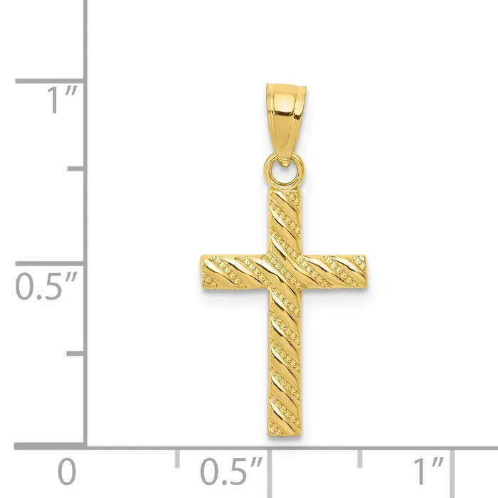10k Cross Pendant TreasureFineJewelers Necklaces