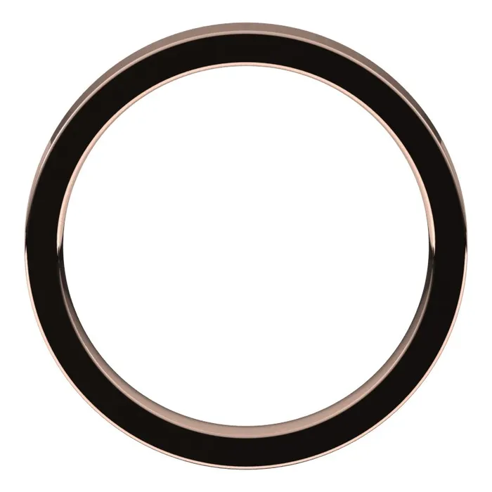 10K Rose Gold 3 mm flat comfort fit Wedding Band TreasureFineJewelers Rings