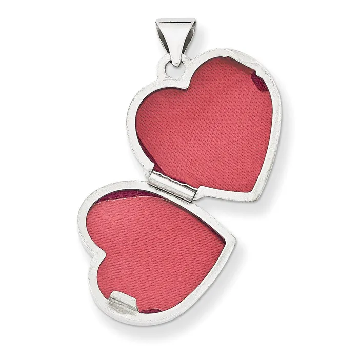 14k White Gold Double Heart Locket TreasureFineJewelers Rings
