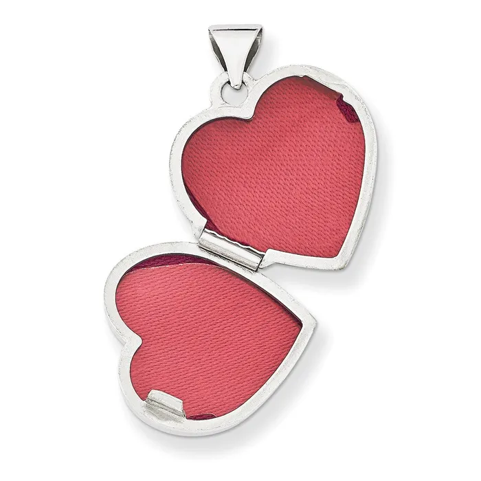 14k White Gold Double Heart Locket TreasureFineJewelers Rings