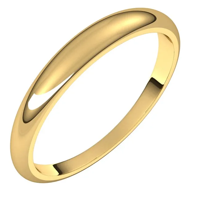 18K Yellow Gold 3 mm Half Round Tapered Wedding Band TreasureFineJewelers Rings 18K Yellow Gold 3 mm Half Round Tapered Wedding Band TreasureFineJewelers Rings