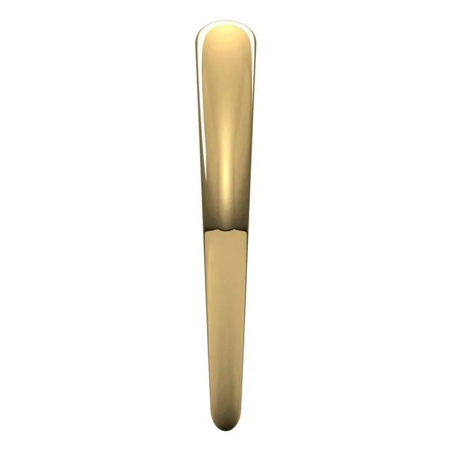 18K Yellow Gold 3 mm Half Round Tapered Wedding Band TreasureFineJewelers Rings