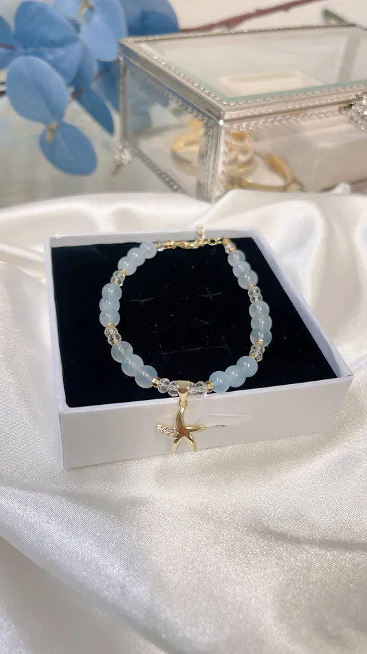 Bracelets MP Jewelry Star Fish Aquamarine Bracelet