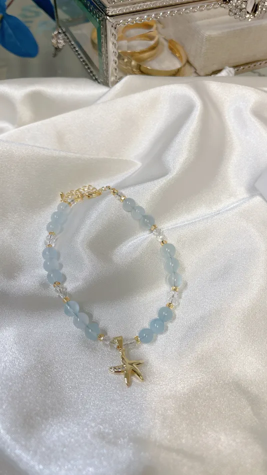 Bracelets MP Jewelry Star Fish Aquamarine Bracelet