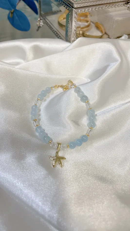 Bracelets MP Jewelry Star Fish Aquamarine Bracelet