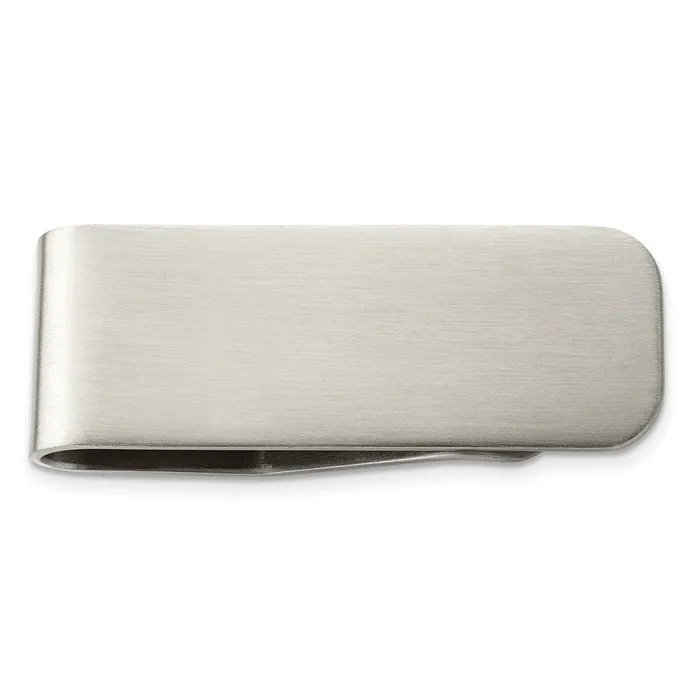 Bracelets TreasureFineJewelers Chisel Stainless Steel Brushed Money Clip