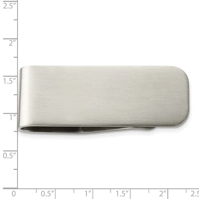 Bracelets TreasureFineJewelers Chisel Stainless Steel Brushed Money Clip