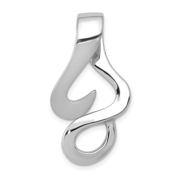 Earrings TreasureFineJewelers 14k White Gold Fits up to 10mm Regular FancyReversible Omega Slide