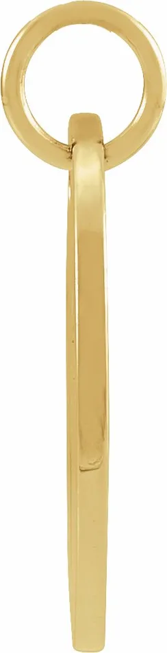 PreStyled Sets 14K Yellow Gold 165 mm Aries Zodiac Disc Pendant TreasureFineJewelers