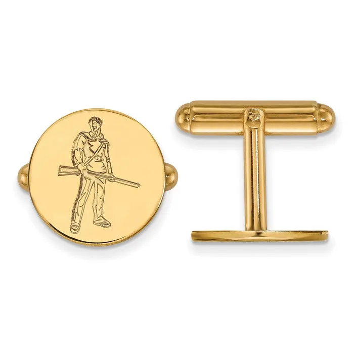 PreStyled Sets TreasureFineJewelers 14k Gold West Virginia University Mountaineer Cuff Links
