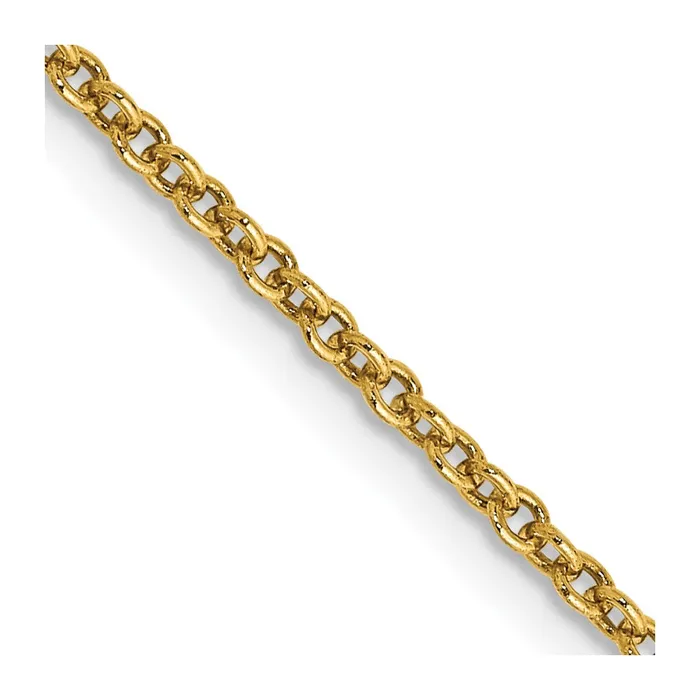 Rings 14k 16mm Round Open Link Cable Chain TreasureFineJewelers