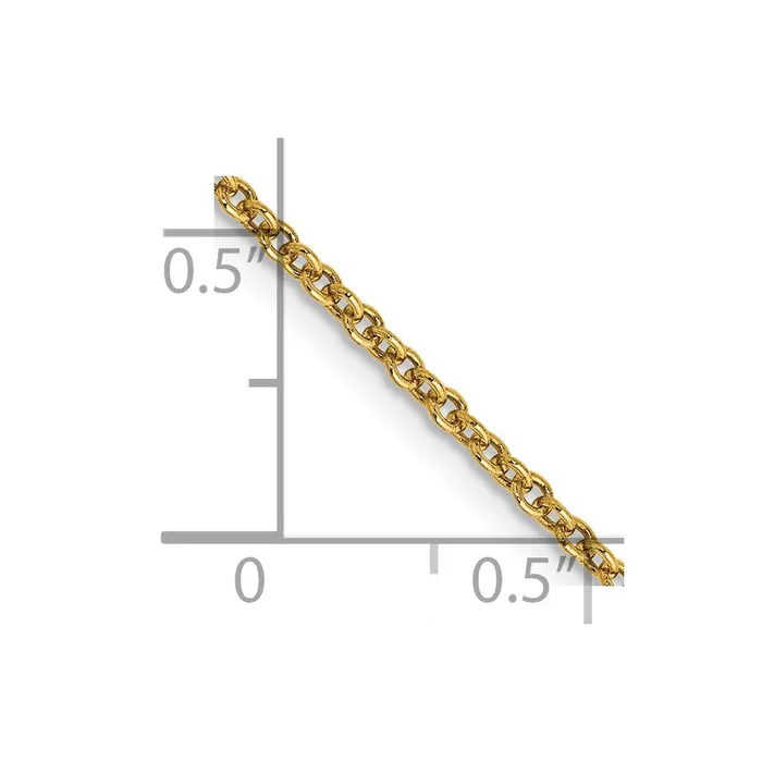 Rings 14k 16mm Round Open Link Cable Chain TreasureFineJewelers