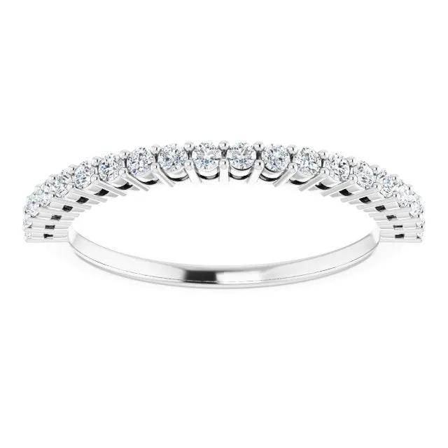 Rings 14K White 14 CTW Natural Diamond Anniversary Band TreasureFineJeweler
