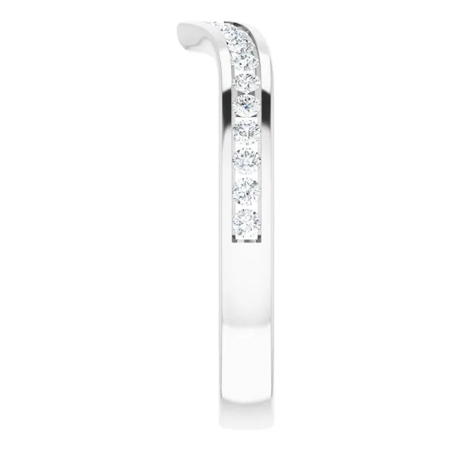 Rings 14K White 14 CTW Natural Diamond Band TreasureFineJeweler