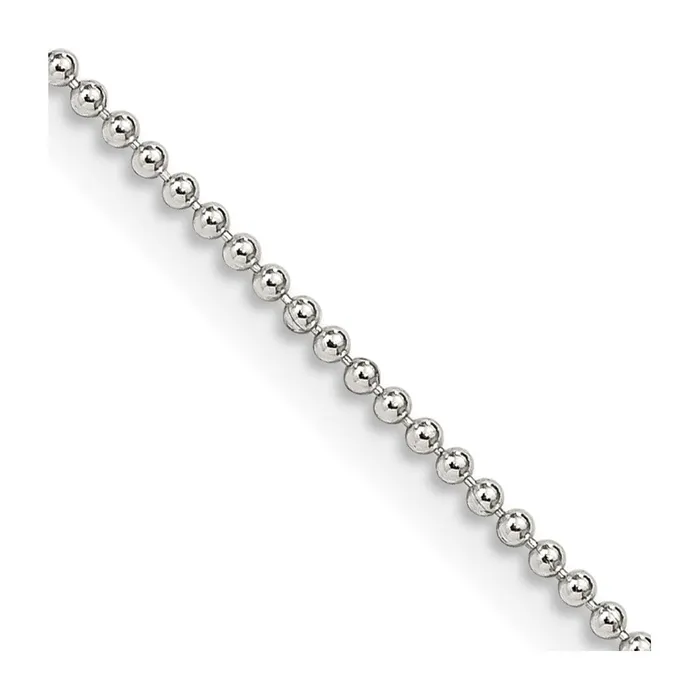 Rings Sterling Silver 125mm Beaded Chain TreasureFineJewelers